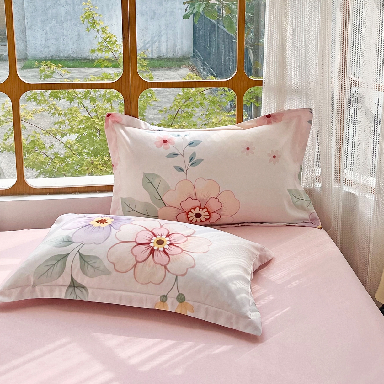 91家纺网 家纺一手货源 找家纺 佳宇轩 2025新款活性数码印花单人三件套双人四件套 春暖花开