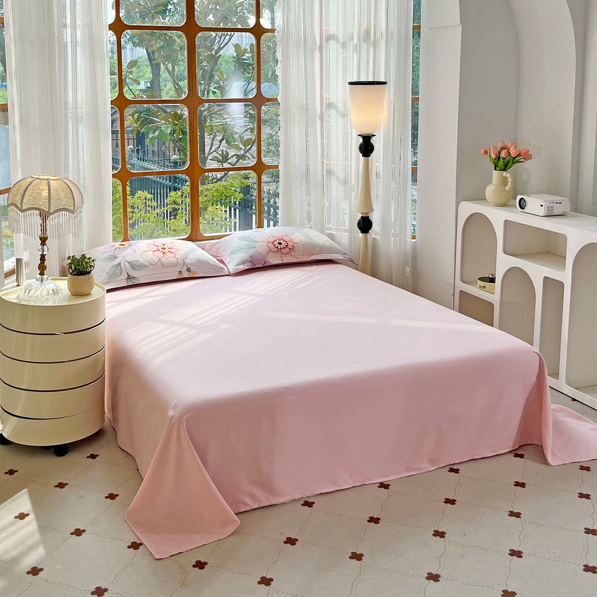 91家纺网 家纺一手货源 找家纺 佳宇轩 2025新款活性数码印花单人三件套双人四件套 春暖花开