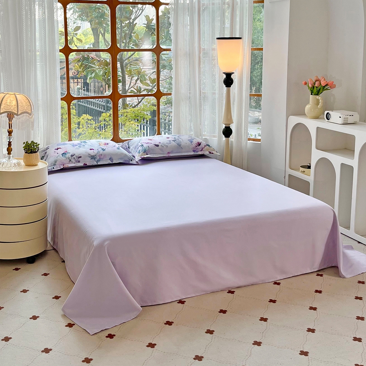 91家纺网 家纺一手货源 找家纺 佳宇轩 2025新款活性数码印花单人三件套双人四件套 花团锦簇