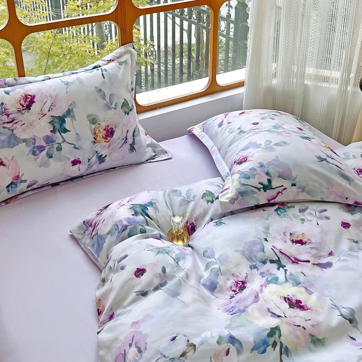 91家纺网 家纺一手货源 找家纺 佳宇轩 2025新款活性数码印花单人三件套双人四件套 花团锦簇