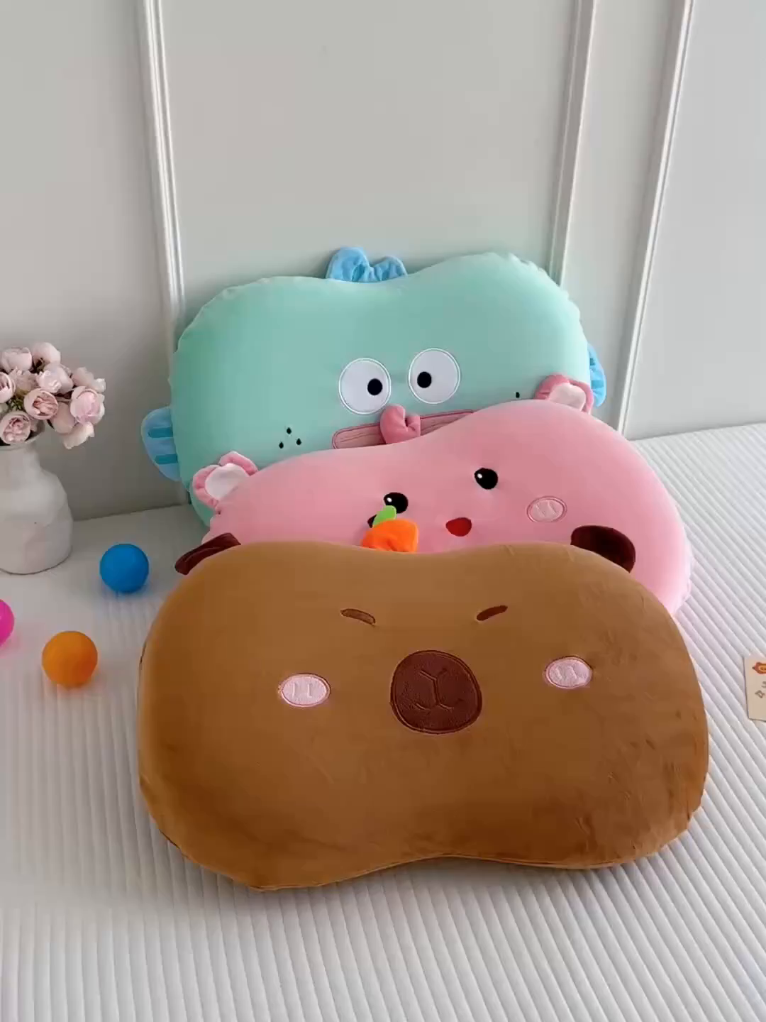 91家纺网 家纺一手货源 找家纺 （总）大熊枕芯 2025新款卡通猫肚记忆枕头枕芯