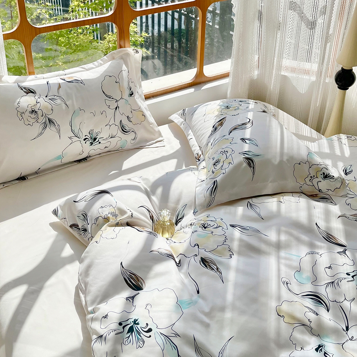 91家纺网 家纺一手货源 找家纺 佳宇轩 2025新款活性数码印花单人三件套双人四件套 锦上添花