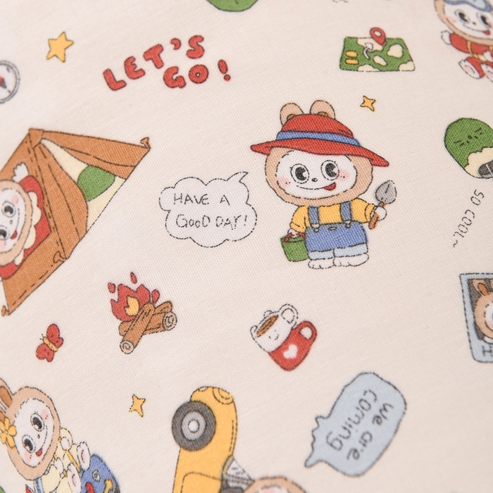 91家纺网 家纺一手货源 找家纺 大熊枕芯 2025新款小清新全棉双层纱兔子枕芯长抱枕 小兔