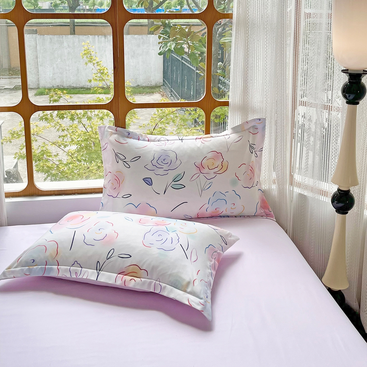 91家纺网 家纺一手货源 找家纺 佳宇轩 2025新款活性数码印花单人三件套双人四件套 云景花开