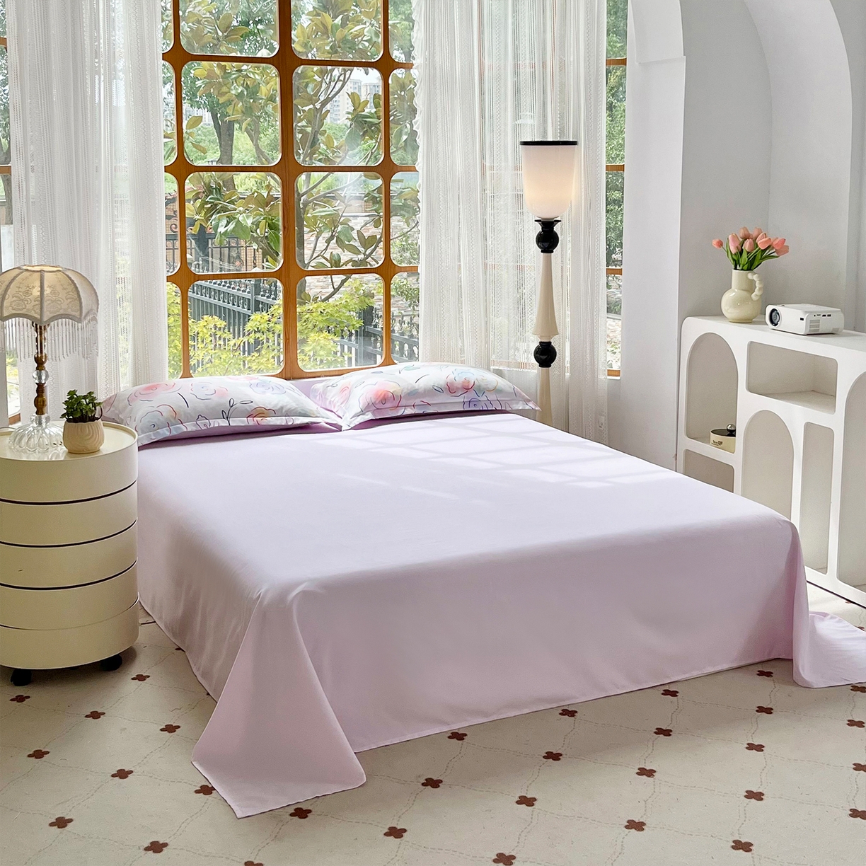 91家纺网 家纺一手货源 找家纺 佳宇轩 2025新款活性数码印花单人三件套双人四件套 云景花开