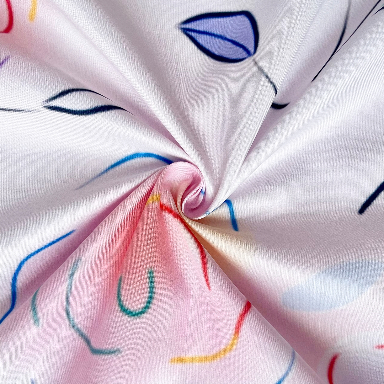 91家纺网 家纺一手货源 找家纺 佳宇轩 2025新款活性数码印花单人三件套双人四件套 云景花开