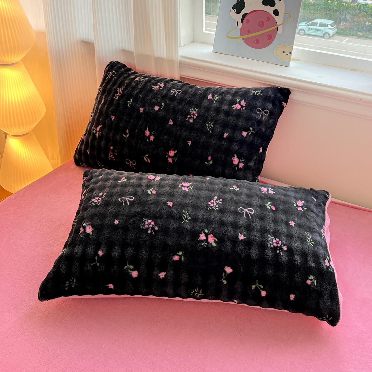 91家纺网 家纺一手货源 找家纺 （总）典曼家纺 2025新款亲肤舒适保暖泡泡绒四件套