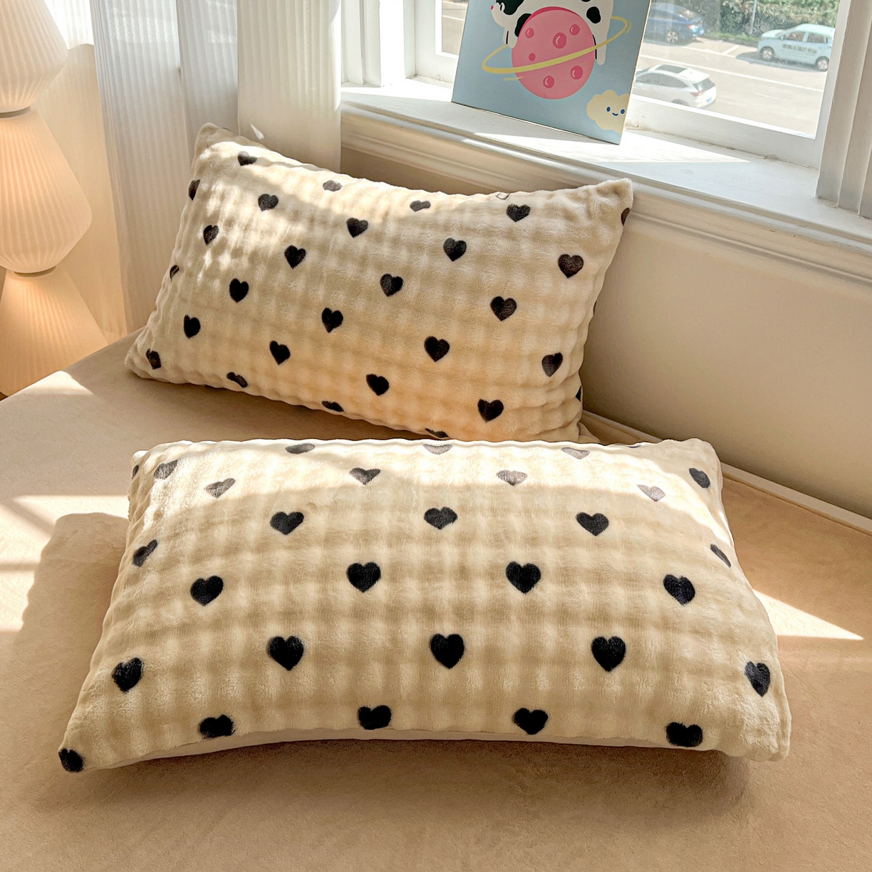 91家纺网 家纺一手货源 找家纺 典曼家纺 2025新款亲肤舒适保暖泡泡绒四件套 焦糖奶咖