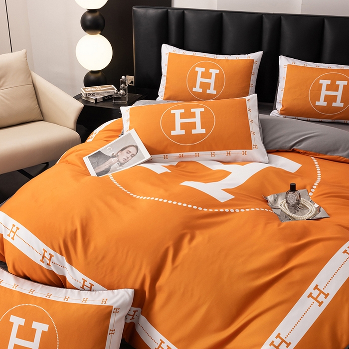 91家纺网 家纺一手货源 找家纺 色鬼布艺高端家居主号 2025新款轻奢亲肤纯棉数码印花网红热款四件套 大H