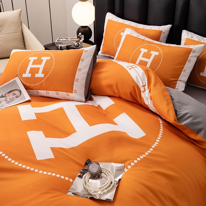 91家纺网 家纺一手货源 找家纺 色鬼布艺高端家居主号 2025新款轻奢亲肤纯棉数码印花网红热款四件套 大H