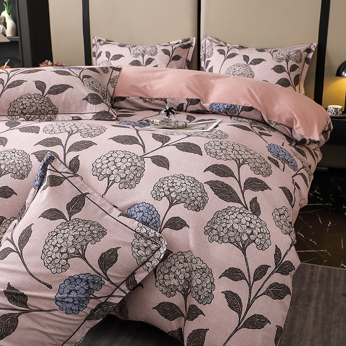 91家纺网 家纺一手货源 找家纺 （总）晶缦家纺 2025新款100%棉纯棉13376喷气全棉磨毛数码印花四件套