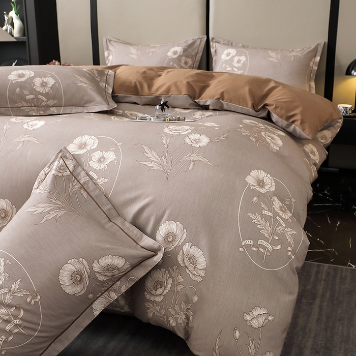 91家纺网 家纺一手货源 找家纺 （总）晶缦家纺 2025新款100%棉纯棉13376喷气全棉磨毛数码印花四件套