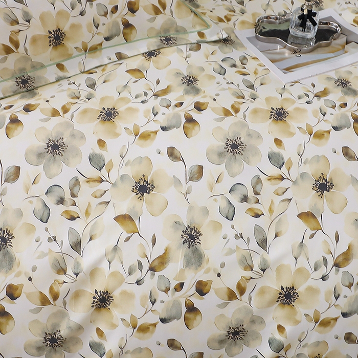 91家纺网 家纺一手货源 找家纺 （总）晶缦家纺 2025新款100%棉纯棉13376喷气全棉磨毛数码印花四件套