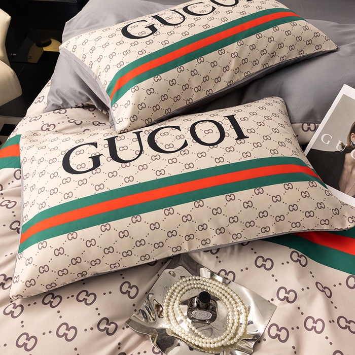 91家纺网 家纺一手货源 找家纺 色鬼布艺高端家居主号 2025新款轻奢亲肤纯棉数码印花网红热款四件套 咖古