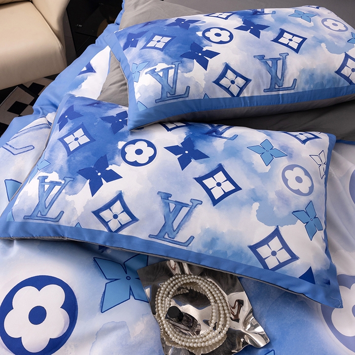 91家纺网 家纺一手货源 找家纺 色鬼布艺高端家居主号 2025新款轻奢亲肤纯棉数码印花网红热款四件套 克莱因