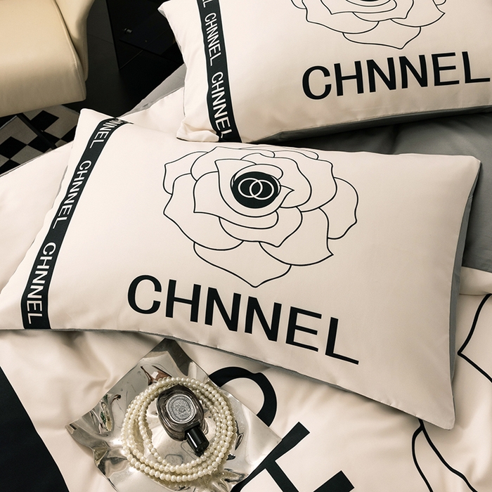 91家纺网 家纺一手货源 找家纺 色鬼布艺高端家居主号 2025新款轻奢亲肤纯棉数码印花网红热款四件套 山茶花