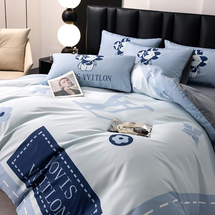 91家纺网 家纺一手货源 找家纺 色鬼布艺高端家居主号 2025新款轻奢亲肤纯棉数码印花网红热款四件套 星空