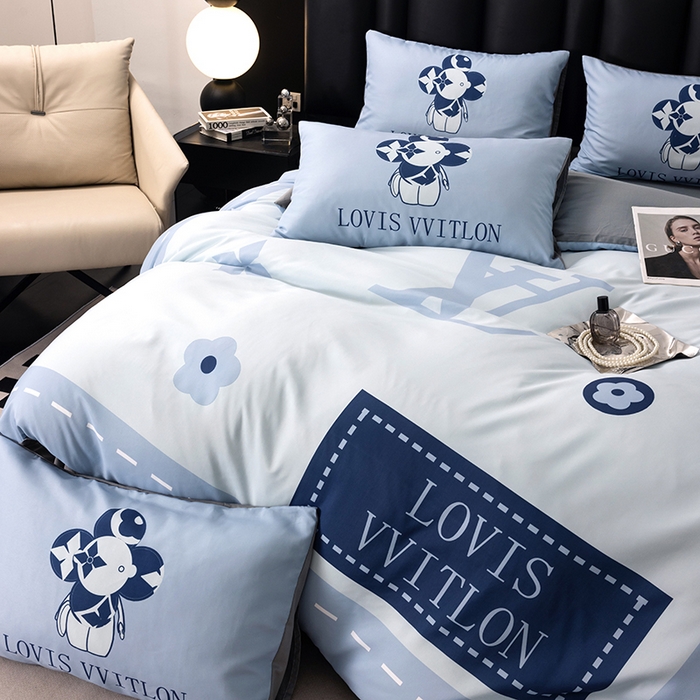 91家纺网 家纺一手货源 找家纺 色鬼布艺高端家居主号 2025新款轻奢亲肤纯棉数码印花网红热款四件套 星空