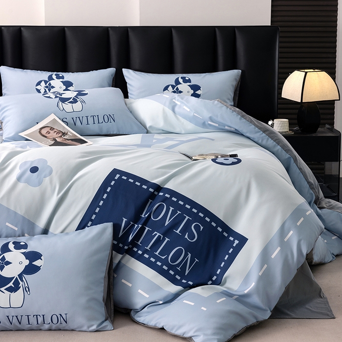 91家纺网 家纺一手货源 找家纺 色鬼布艺高端家居主号 2025新款轻奢亲肤纯棉数码印花网红热款四件套 星空