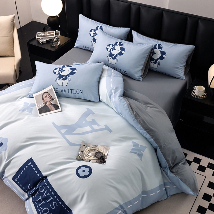 91家纺网 家纺一手货源 找家纺 色鬼布艺高端家居主号 2025新款轻奢亲肤纯棉数码印花网红热款四件套 星空