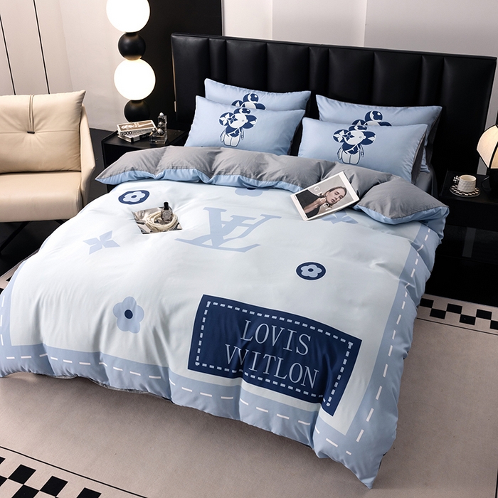 91家纺网 家纺一手货源 找家纺 色鬼布艺高端家居主号 2025新款轻奢亲肤纯棉数码印花网红热款四件套 星空