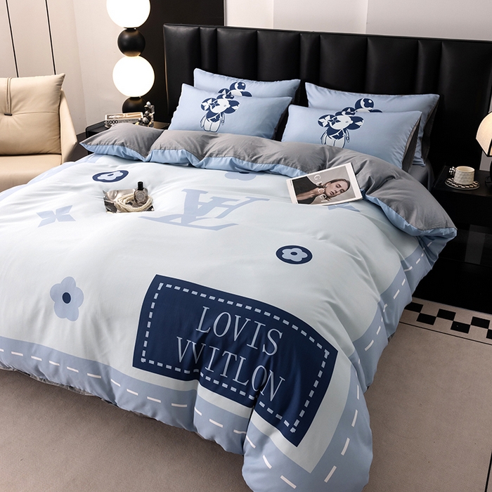 91家纺网 家纺一手货源 找家纺 色鬼布艺高端家居主号 2025新款轻奢亲肤纯棉数码印花网红热款四件套 星空