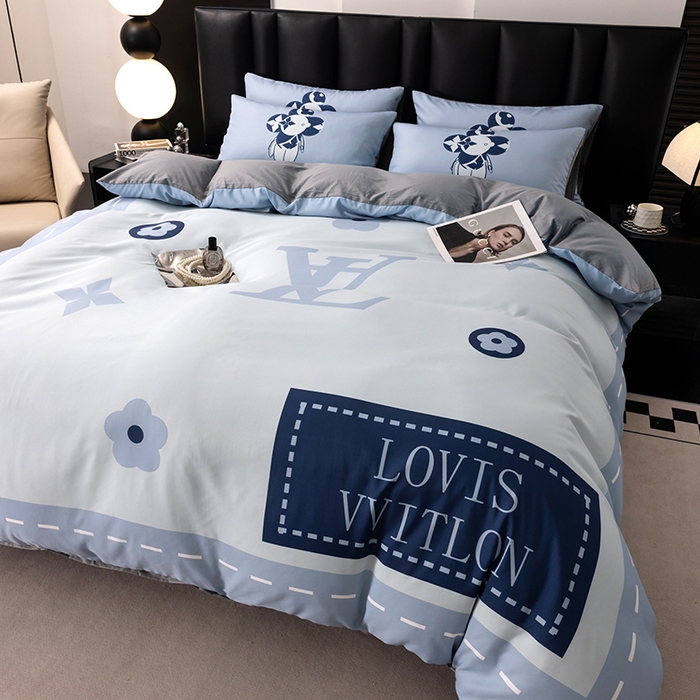 91家纺网 家纺一手货源 找家纺 色鬼布艺高端家居主号 2025新款轻奢亲肤纯棉数码印花网红热款四件套 星空