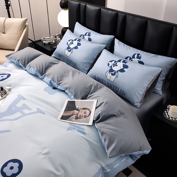 91家纺网 家纺一手货源 找家纺 色鬼布艺高端家居主号 2025新款轻奢亲肤纯棉数码印花网红热款四件套 星空