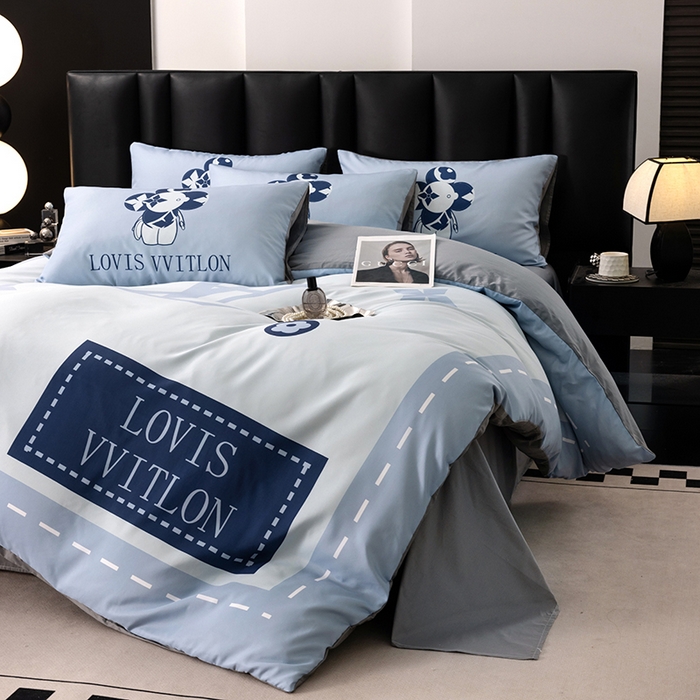 91家纺网 家纺一手货源 找家纺 色鬼布艺高端家居主号 2025新款轻奢亲肤纯棉数码印花网红热款四件套 星空