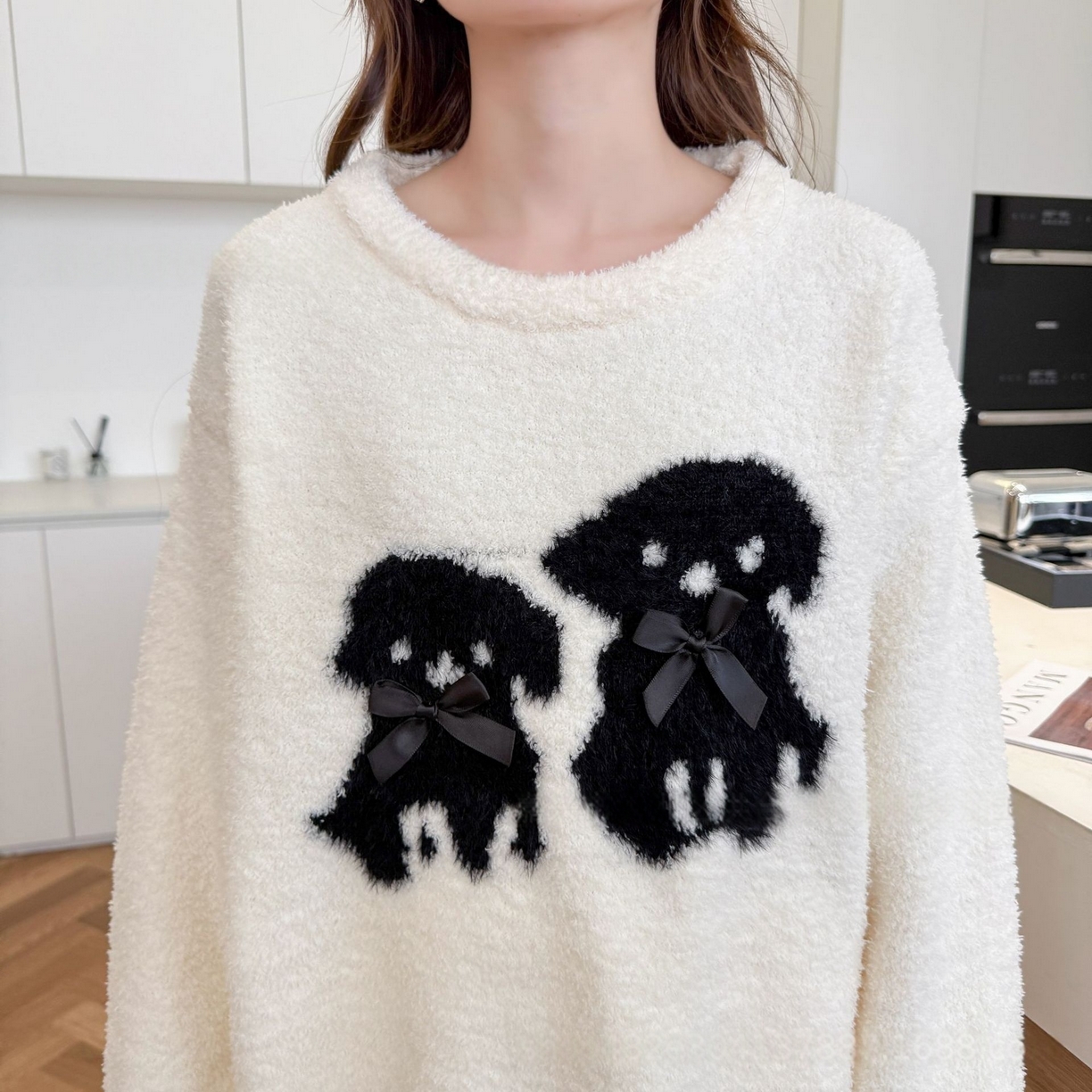 91家纺网 家纺一手货源 找家纺 洛兰沙家居馆 2025新款半边绒高级感卡通圆领减龄家居服加厚可外穿百搭睡衣家居服 半边绒13