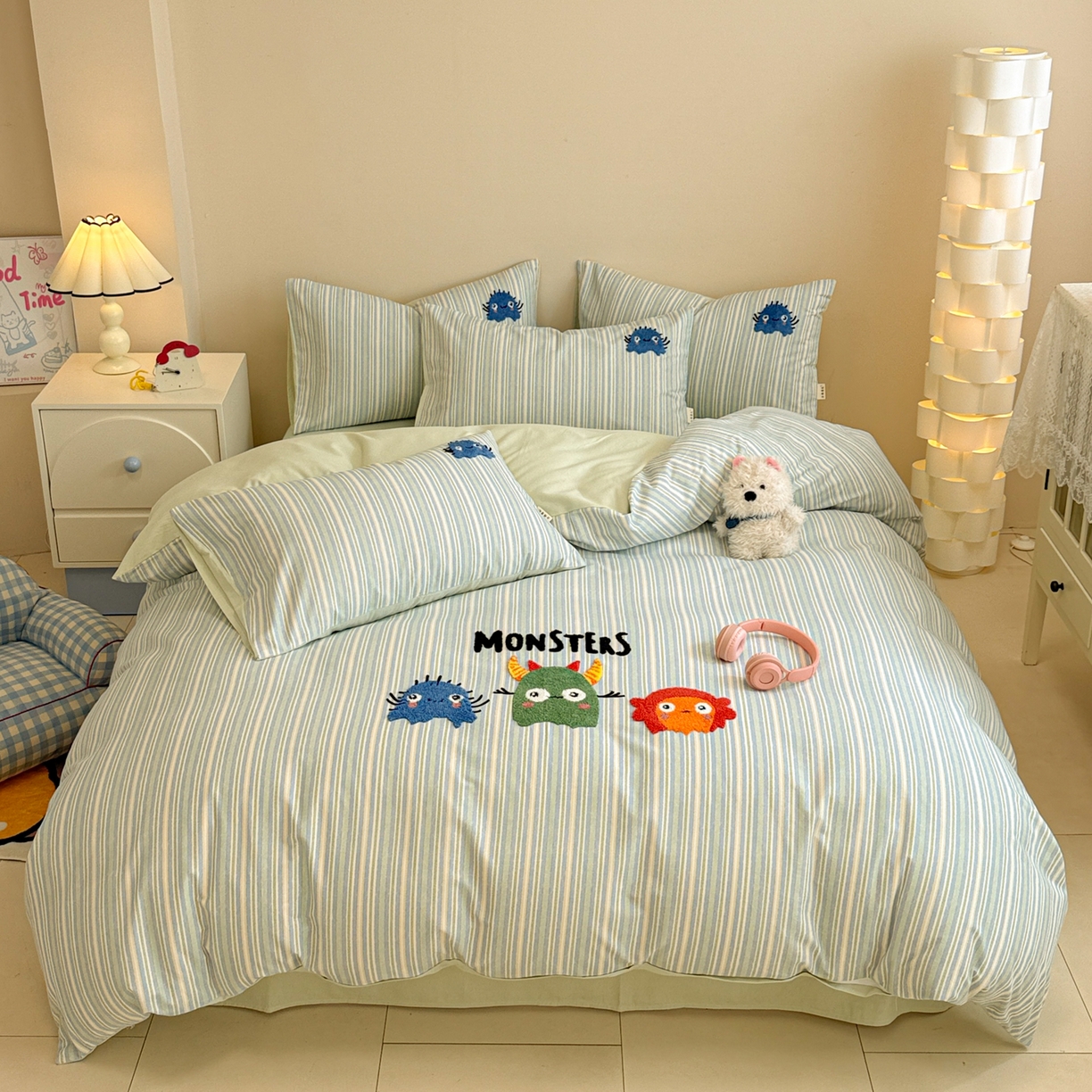 91家纺网 家纺一手货源 找家纺 （总）女子家纺 2025新款全棉磨毛卡通毛巾绣四件套