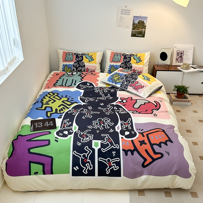 色鬼布艺高端家居主号 2025新款现代简约网红款四季棉四件套 多巴胺