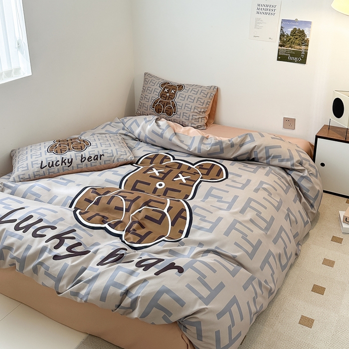 91家纺网 家纺一手货源 找家纺 色鬼布艺高端家居主号 2025新款现代简约网红款四季棉四件套 咔芬