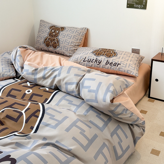 91家纺网 家纺一手货源 找家纺 色鬼布艺高端家居主号 2025新款现代简约网红款四季棉四件套 咔芬