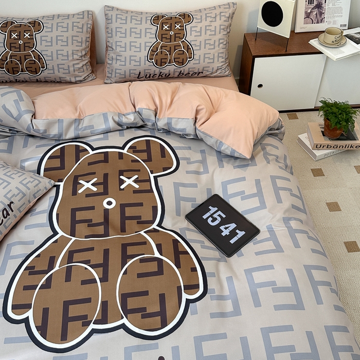 91家纺网 家纺一手货源 找家纺 色鬼布艺高端家居主号 2025新款现代简约网红款四季棉四件套 咔芬