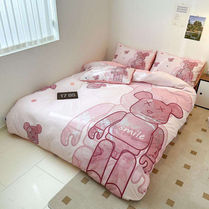 91家纺网 家纺一手货源 找家纺 色鬼布艺高端家居主号 2025新款现代简约网红款四季棉四件套 流沙