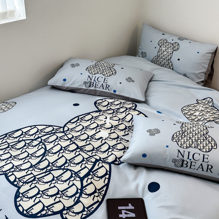 91家纺网 家纺一手货源 找家纺 色鬼布艺高端家居主号 2025新款现代简约网红款四季棉四件套 萌迪