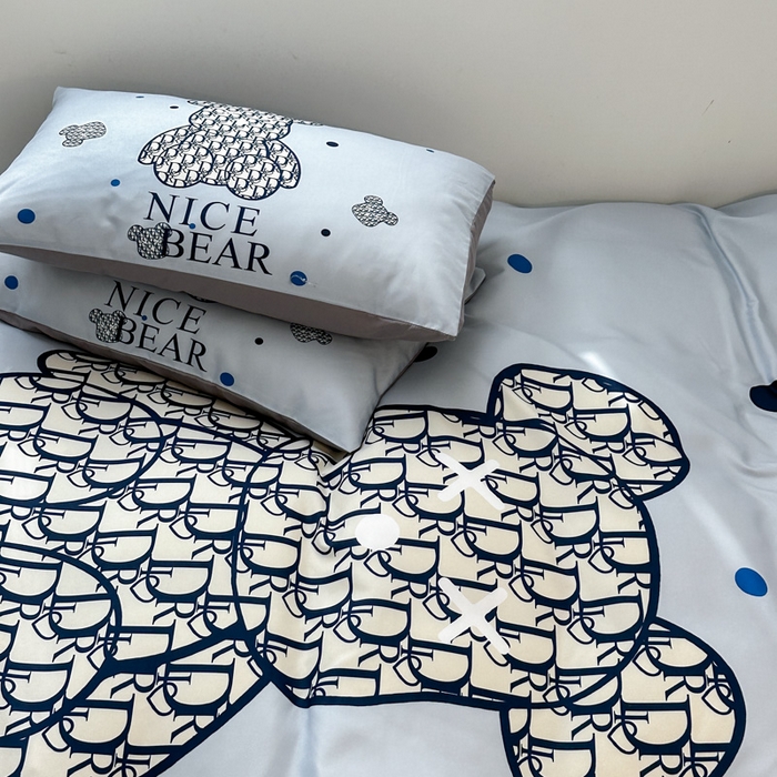 91家纺网 家纺一手货源 找家纺 色鬼布艺高端家居主号 2025新款现代简约网红款四季棉四件套 萌迪