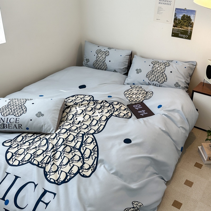 91家纺网 家纺一手货源 找家纺 色鬼布艺高端家居主号 2025新款现代简约网红款四季棉四件套 萌迪