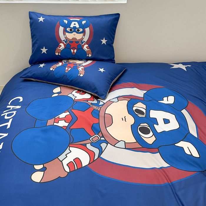 91家纺网 家纺一手货源 找家纺 色鬼布艺高端家居主号 2025新款现代简约网红款四季棉四件套 萌熊队长