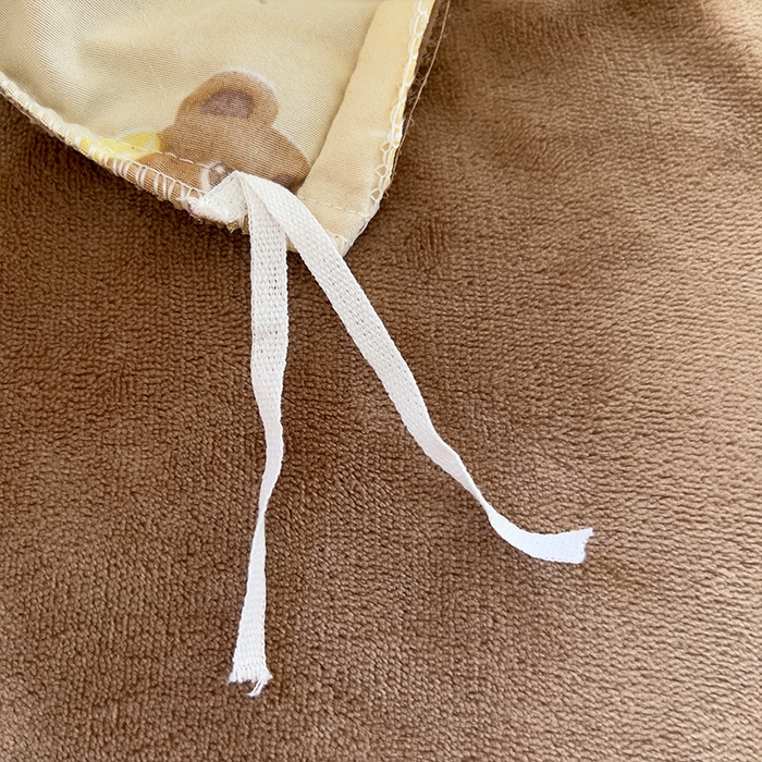 91家纺网 家纺一手货源 找家纺 原素 2025秋冬A类水洗棉+200克牛奶绒四件套 巧克力小熊-绒