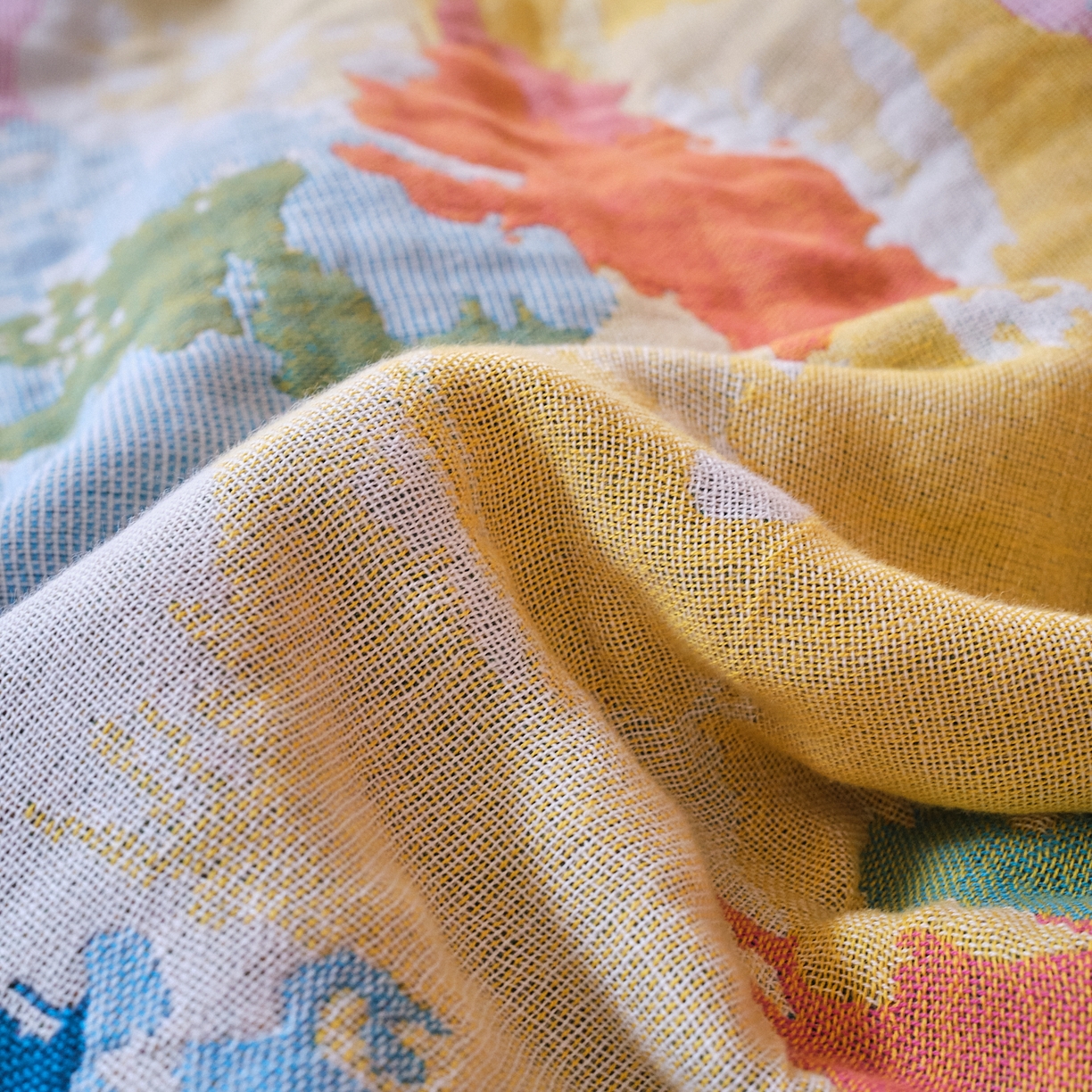 91家纺网 家纺一手货源 找家纺 沐瑟家纺 2025新款卡通A类全棉四层纱布浴巾加大毛巾-第四组 小红帽 150*75cm