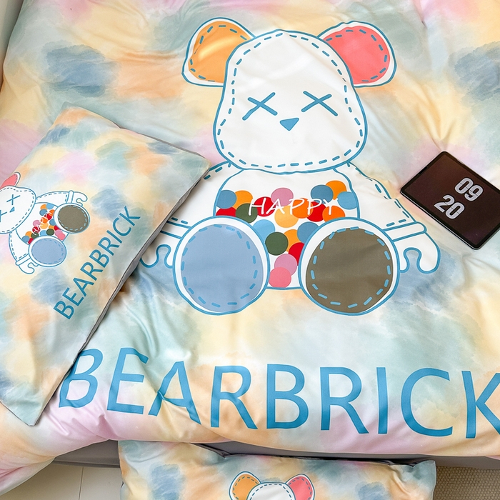 91家纺网 家纺一手货源 找家纺 色鬼布艺高端家居主号 2025新款现代简约网红款四季棉四件套 七彩熊