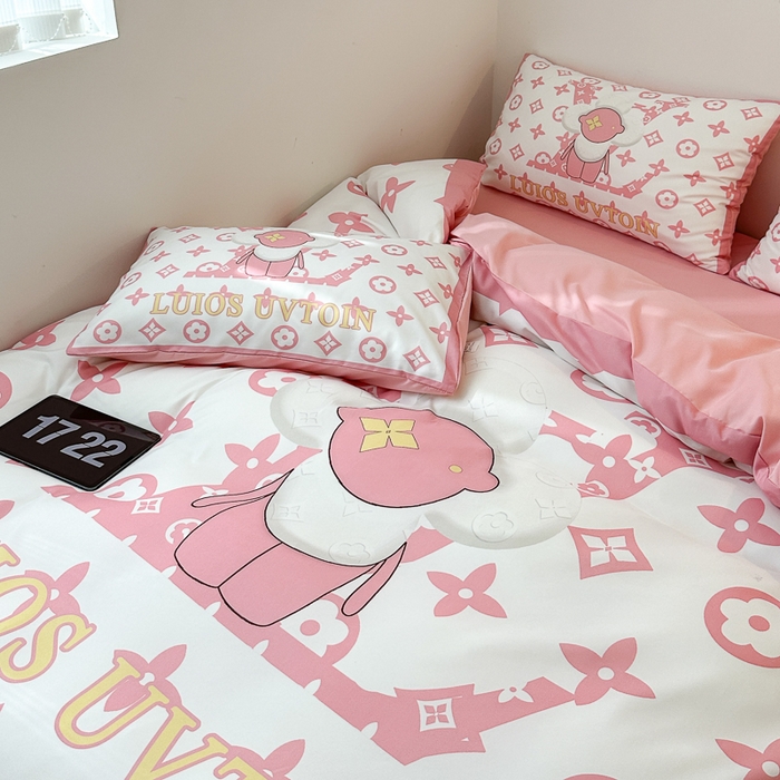 91家纺网 家纺一手货源 找家纺 色鬼布艺高端家居主号 2025新款现代简约网红款四季棉四件套 太阳花粉