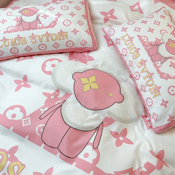 91家纺网 家纺一手货源 找家纺 色鬼布艺高端家居主号 2025新款现代简约网红款四季棉四件套 太阳花粉