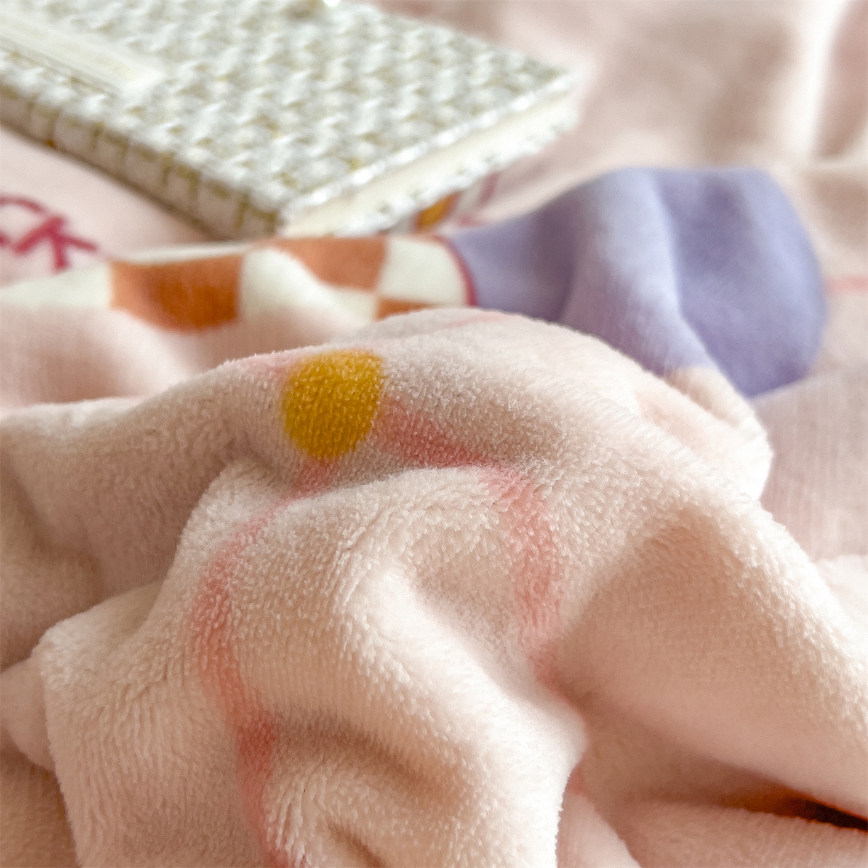 91家纺网 家纺一手货源 找家纺 慕木家纺 2025新款高克重印花牛奶绒云锦绒双层毛毯毛毯毯子（可供跨境提供买家秀） 双层毛毯-兔狗盟约+白