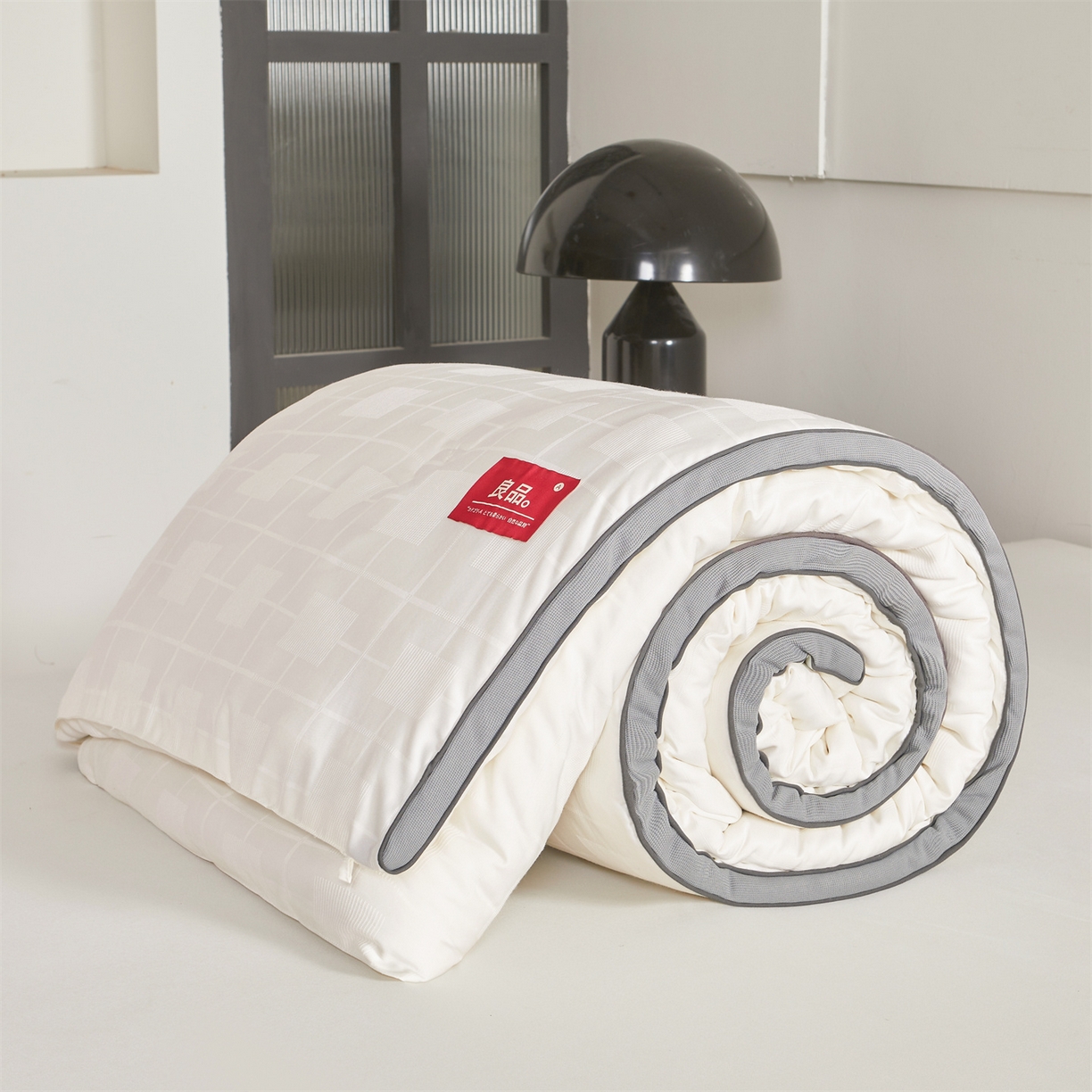 梵蒂莎 2025新款提莱雅棉花素眠居被秋冬被被子被芯-场景一 素眠居-典雅灰
