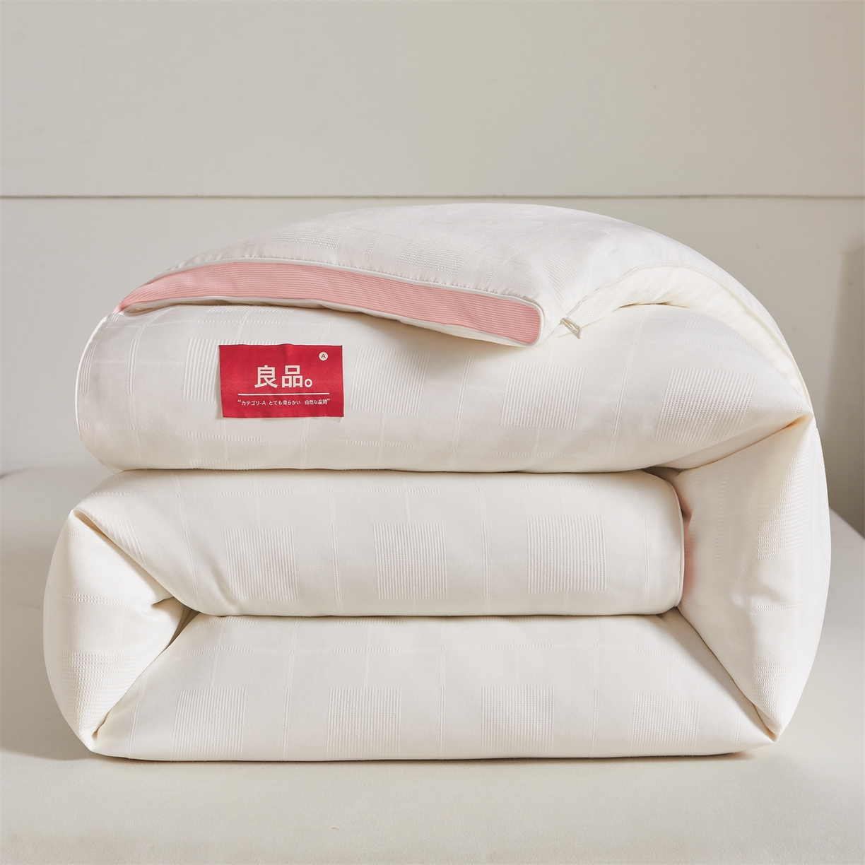 91家纺网 家纺一手货源 找家纺 梵蒂莎 2025新款提莱雅棉花素眠居被秋冬被被子被芯-场景一 素眠居-粉玉