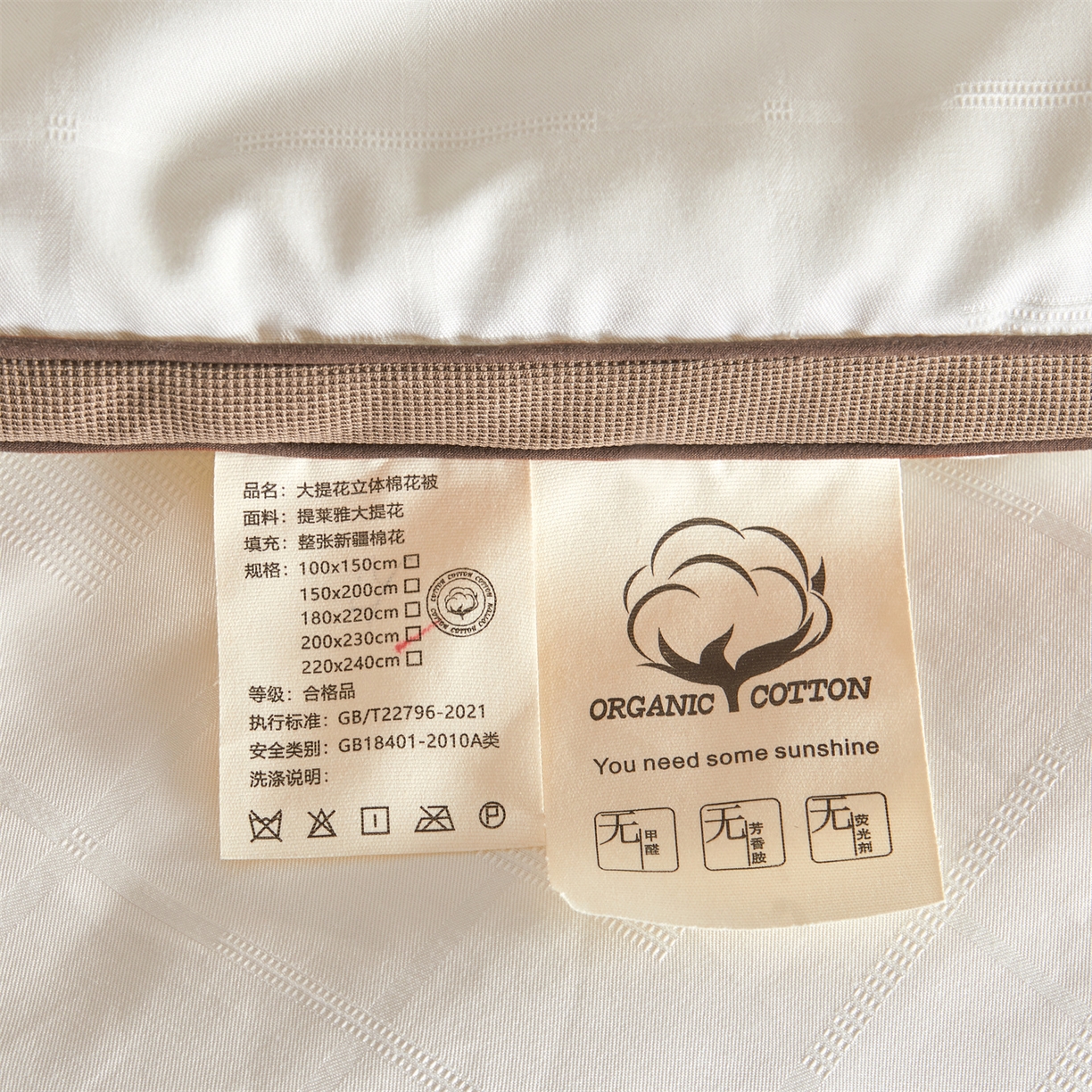 91家纺网 家纺一手货源 找家纺 梵蒂莎 2025新款提莱雅棉花素眠居被秋冬被被子被芯-场景一 素眠居-咖啡