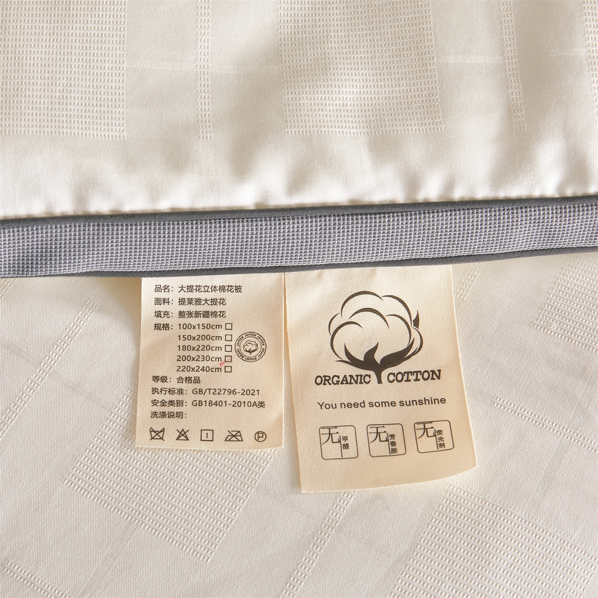 91家纺网 家纺一手货源 找家纺 梵蒂莎 2025新款提莱雅棉花素眠居被秋冬被被子被芯-场景一 素眠居-典雅灰